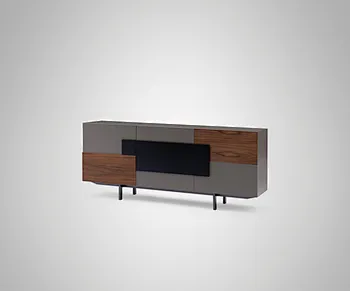 Gabinete moderno de vino casero de madera buffet de vino de lujo